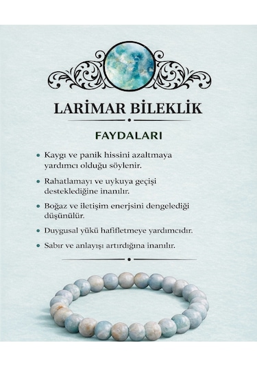Larimar Doğaltaş Bileklik Diğer