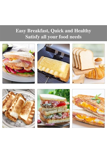 Kahvaltılık Sandviç Makinesi, Sandviç Makinesi, Sosisli Sandviç Kızartma Makinesi Gümüş