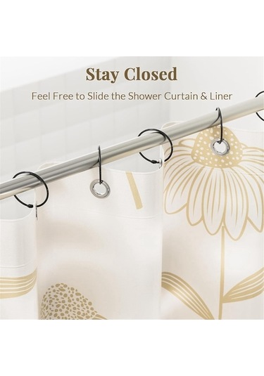 Ulzyvf Perdesi Perdesi Paslanmaz, Halkaları, Halkaları Gümüş Gümüş Duş Duş Ja Gümüş