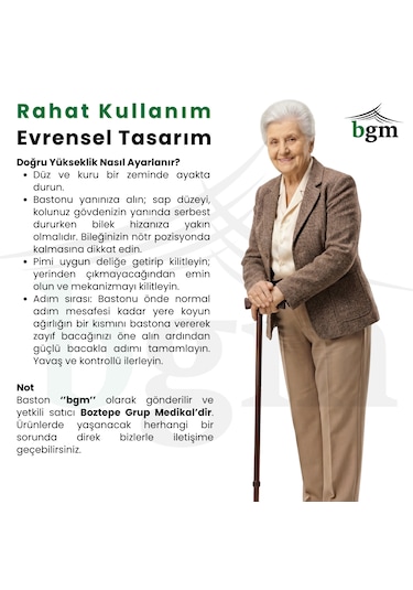 Bronz Akıllı Baston-- Yüksek Kalite Denge Bastonu Kahverengi/bronz