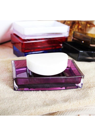 Suntek 4x Losyon Dispenser Bardak Diş Fırçası Tutucu Seti Mor