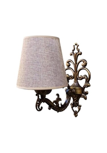 Tekli Elbe Aplik Eskitme Kahve Rengi Şapkalı Kahverengi