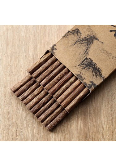 Youmex Aile İçin Doğal Ahşap Çubuklar - 10 Adet, Sıcak Dayanıklı, Boyasız Ve Müslüksüz, Sağlıklı Yemek Uygunluğu Diğer