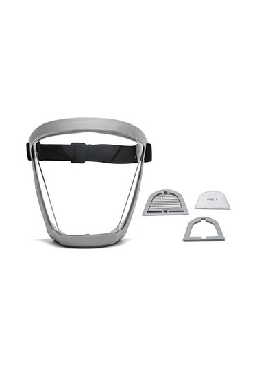 Tek Parça Koruyucu Maske Tam Yüz Toz Geçirmez Bisiklet Buğu Önleyici Gözlük Hd Maske Gri