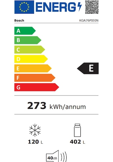Bosch KGA76PIE0N 522 LT No-Frost Kombi Tipi Buzdolabı