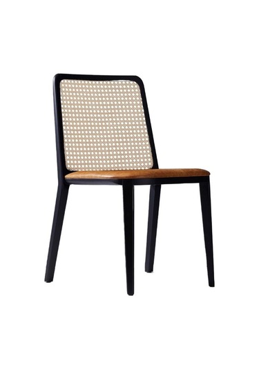 Martha Hazeranlı Ahşap Sandalye Sarı - Siyah