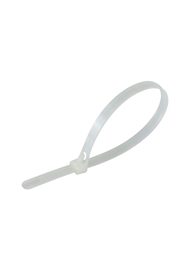 Tekrar Kullanımlık Kablo Bağı 7.5x370 Beyaz 100 Adet