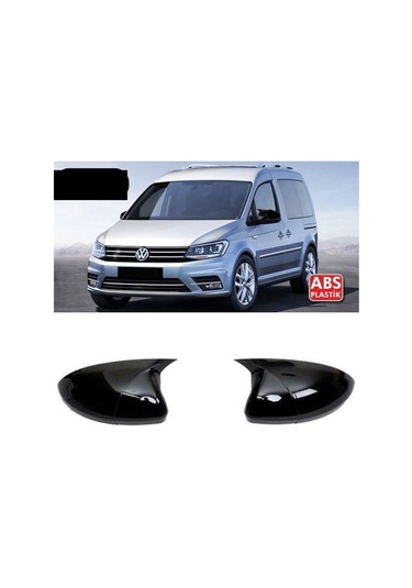 Volkswagen Caddy Mk3 Batman Yarasa Ayna Kapağı Piano Black / 2015 - 2020