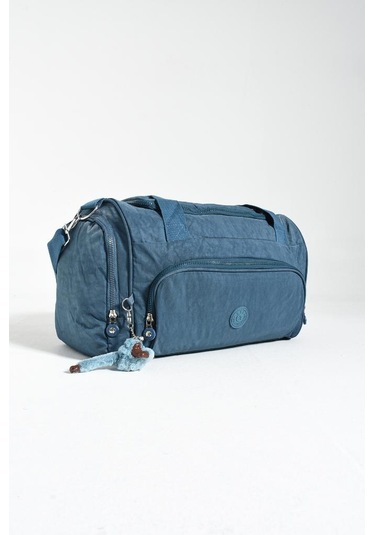 Unisex Kabin Boy Çapraz Askılı Omuz Çantası Seyehat Spor Çantası Hafif Klinkır Kumaş 40 25 Cm Mavi