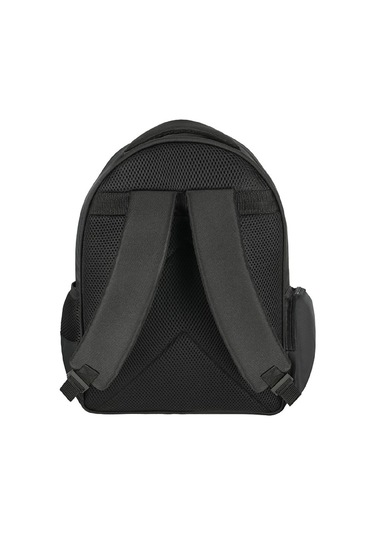 Beşiktaş 3 Bölmeli Çubuklu Suni Deri Okul Sırt Çantası 25356 Siyah