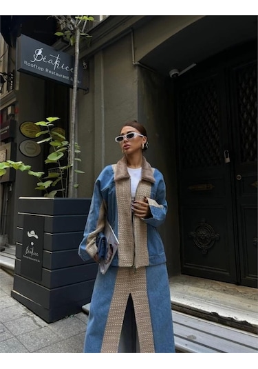 Chanel Garnili Kot Mont - Bej Bej