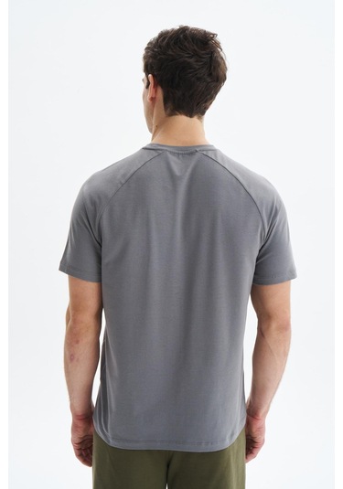 Arma Erkek Regular Fit Basic Reglan Kollu Süprem Bisiklet Yaka Tişört Y29344472202 Gri