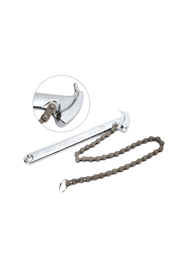 Maiyame 9 İnç Zincirli Anahtar - Isıtma İşlemli Çelik, 156mm Çap Kapasitesi, Pas Koruyucu Kaplama, Filtre Ve Boru Uygulamaları