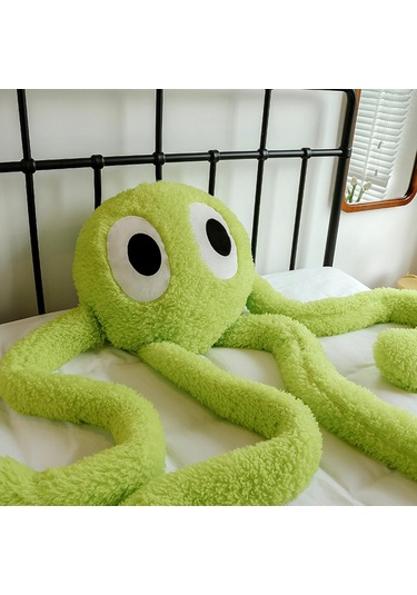 Suntek Magideal Yumuşak Uzun Bacaklar Ahtapot Bebek Dolması Yeşil-1m