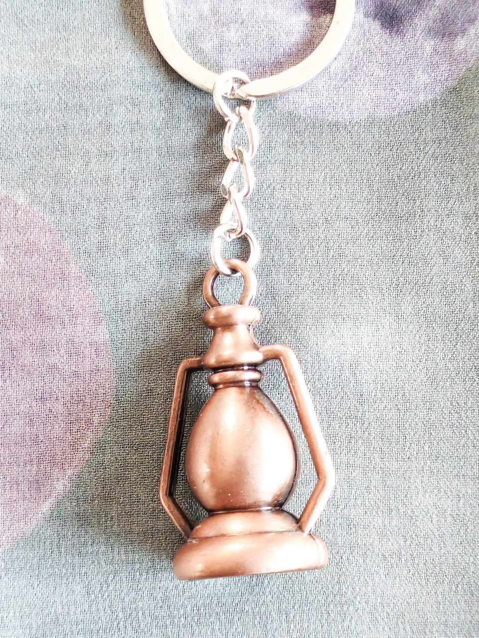 Bakır Renkli Gaz Lambası Metal Anahtarlık