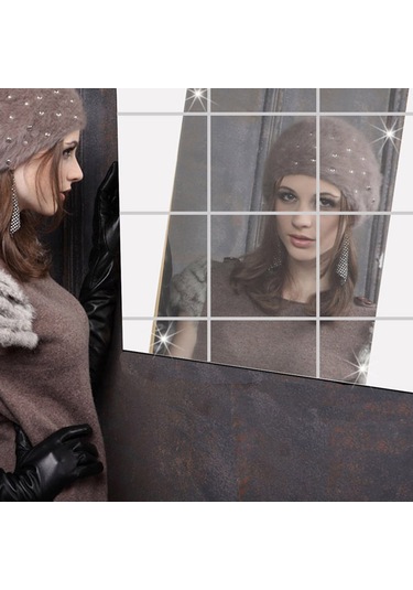 Qingmipy Kendinden Yapışkanlı Esnek Pet Ayna Çıkartmaları - Ev Dekorasyonu İçin Pratik Ve Şık Çözümler Diğer