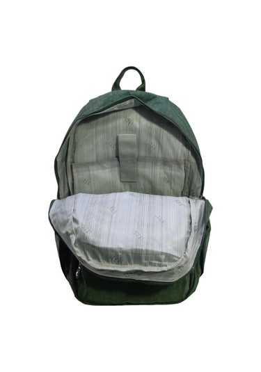 Klinkır Okul Çantası Lise Ortaokul Üniversite Kadın Sırt Çantası Hafif Kumaş Çok Cepli Yeşil