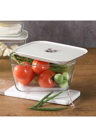 0128 D-neofcl138 Fıka Clık Dıkdortgen Saklama Kabı 1380 Ml Bej