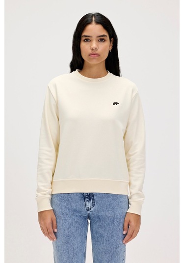 Bad Bear Basic Kadın Sweatshirt 23.04.12.001-c108 Beyaz