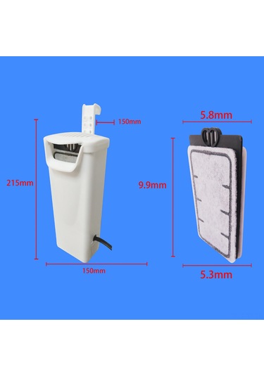 Yifomall 3w Beyaz Su Altı Filtre, Kaplumbağa Ve Akvaryum İçin, Su Temizleme, Atık Emme, Kolay Kurulum, Uluslararası Şarj 240l/h