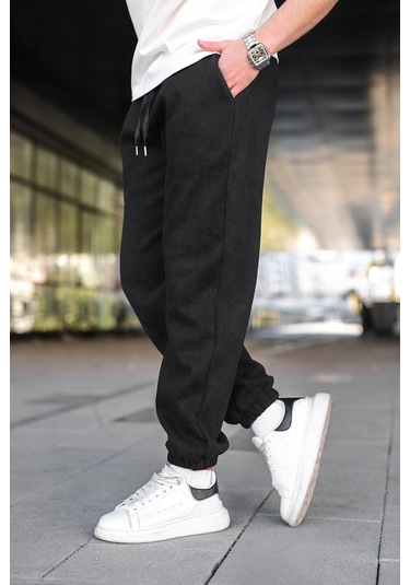 Siyah Batik Desenli Jogger Eşofman Altı E6582 Siyah