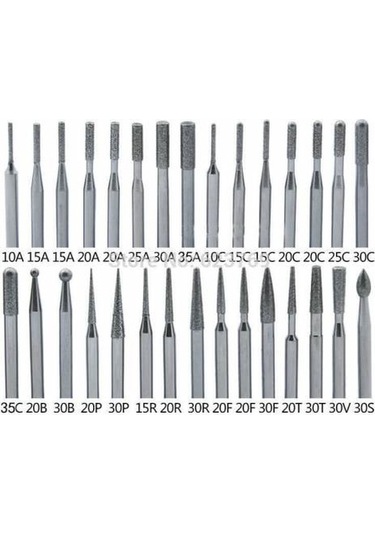 Freze Uç 30 Parça Ahşap Cam Seramik Oyma Düzeltme Gravür Işlemi