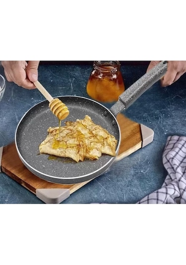 Gelincik Alkar Granit Krep Tavası 26 Cm Gri