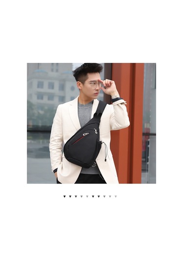 Pratik Ve Şık Çapraz Askılı Spor Çanta - Hafif Ve Fonksiyonel Günlük Kullanım İçin Dijital Depolama Alanı Siyah