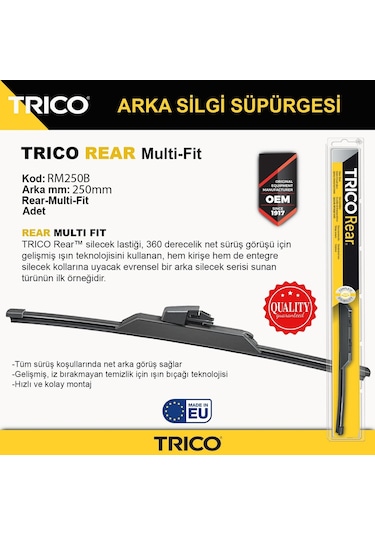 Trico Multıfıt Arka Tek Silecek 250mm Rm250b
