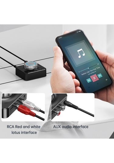 Lemestar "kablosuz Bluetooth 5.0 Ses Alıcı - Aux/rca Bağlantılı Hoparlör Ve Kulaklık İçin Yüksek Kaliteli Ses Sistemi"