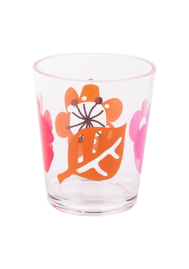 DİŞ FIRÇALIK VE MACUN KABI KIRMIZI PAPATYA AKRİLİK 8X8X9CM 350ML Diğer