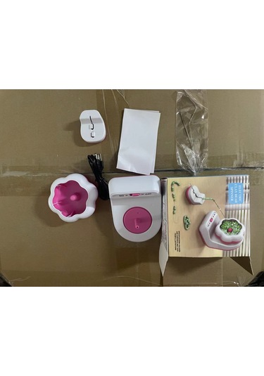 Otomatik Dönen Boncuklayıcı, Elektrikli Boncuk Makinesi, Diy Tarzı Yapım İçin Mavi Boncuklarla Dönen Kase 0,19m