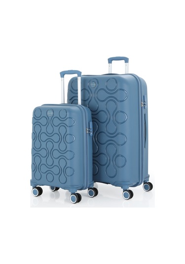 Mçs Polipropilen 2li Valiz Seti Büyük & Kabin V376 S23sy1000050-set 10227 Sky Blue