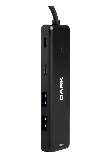 Dark Connect Master X5C USB3.2 Gen 1 Type-A 3 Port USB-A 1 Port Hub