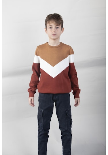 Alexandergardi Erkek Çocuk Desenli Kazak C21-18676 001