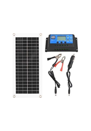 Sandwich 20w 12v Polikristal Güneş Paneli Seti - 300w 60a Şarj Kontrol Cihazlı, Karavan Ve Araçlar İçin Su Geçirmez Yüksek Ver