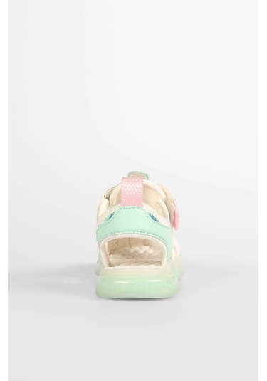 Vicco Live Kız Bebe Beyaz Işıklı Phylon Sandalet Beyaz