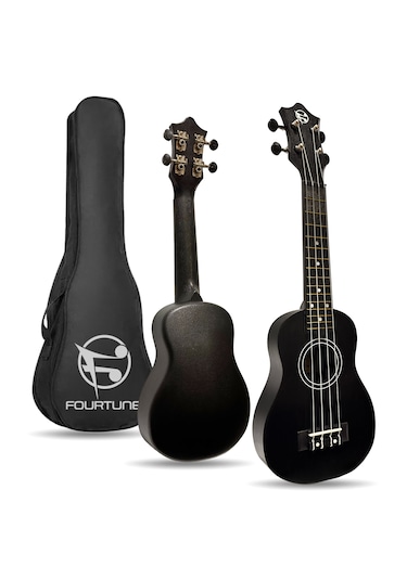 Fourtune Loki Sp-21bk Soprano Siyah Ukulele Seti Başlangıç Seviye Siyah
