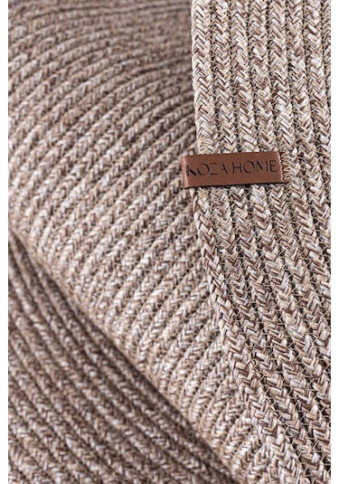 Cesta El Yapımı Örgü Natural Kilim 50x80 4013 Natural
