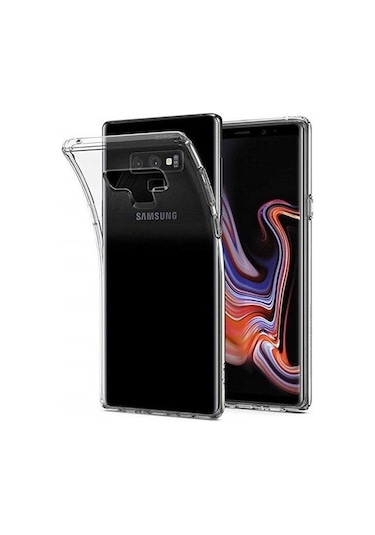 Samsung Galaxy Uyumlu Note 9 Kılıf Zore Şeffaf Süper Silikon Kapak