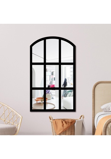 Suntek Kemerli Bölmesi Ayna Taklit Aynası Izgara Duvar Siyah