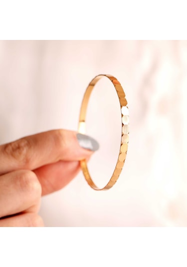 51 Tuğrul Altın 15 Gr Gram 22 Ayar İşçiliksiz Petek Ray Bilezik