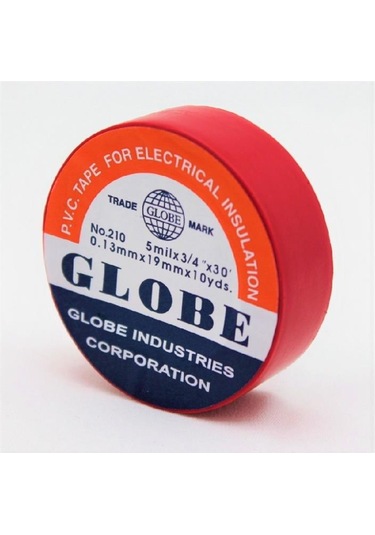 Globe İzolebant 19 Mm Elektrik Bandı Kırmızı