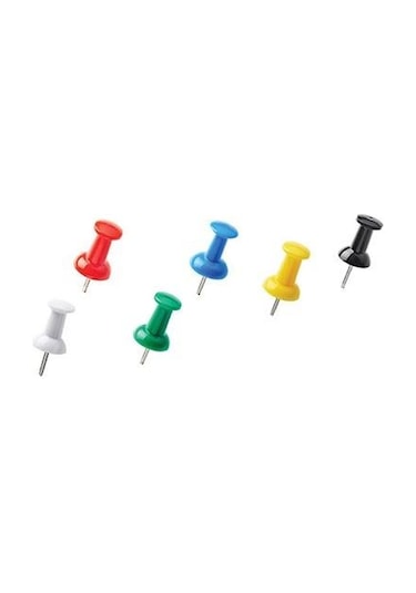 Harita Çivisi Pano İğnesi Mimaks Renkli Harita Çivisi 3 Paket