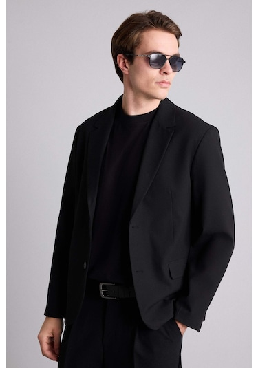 Defacto Regular Fıt Blazer Ceket H7047ax26smbk27 Siyah-bk27 Defacto Regular Fıt Blazer Ceket H7047ax26smbk27 Siyah-bk27