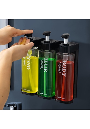 Suntek Magideal Doldurulabilir Pompa Şişesi Manuel Sabunluk 3 Kafa