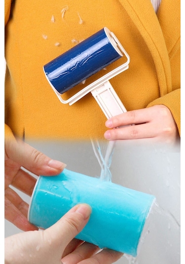 Tüy ve Toz Toplama Rulosu Aparatı Yıkanabilir Pratik Yeni Nesil