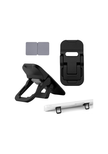 Ximistore9 Zinc Alloy İki Açıklı Klavye/notebook Stantı - Taşınabilir, Yüksekliği Ayarlanabilir, Kaymazsız, Siyah 1 Çift