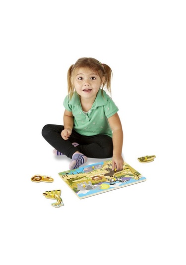 Melissa And Doug Ahşap Tutmalı Yapboz Safari (Yeni)