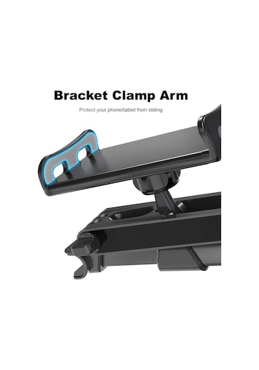 Ranyeek Araç Arka Koltuk 5-11 İnç Telefon/tablet Tutucu: 360 Derece Döner, Katlanabilir Abs+pc+alüminyum Kırmızı Kırmızı